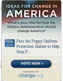 Tell President-Elect Obama to Help Puppies in America! Tell President-Elect Obama to Help Puppies in America!